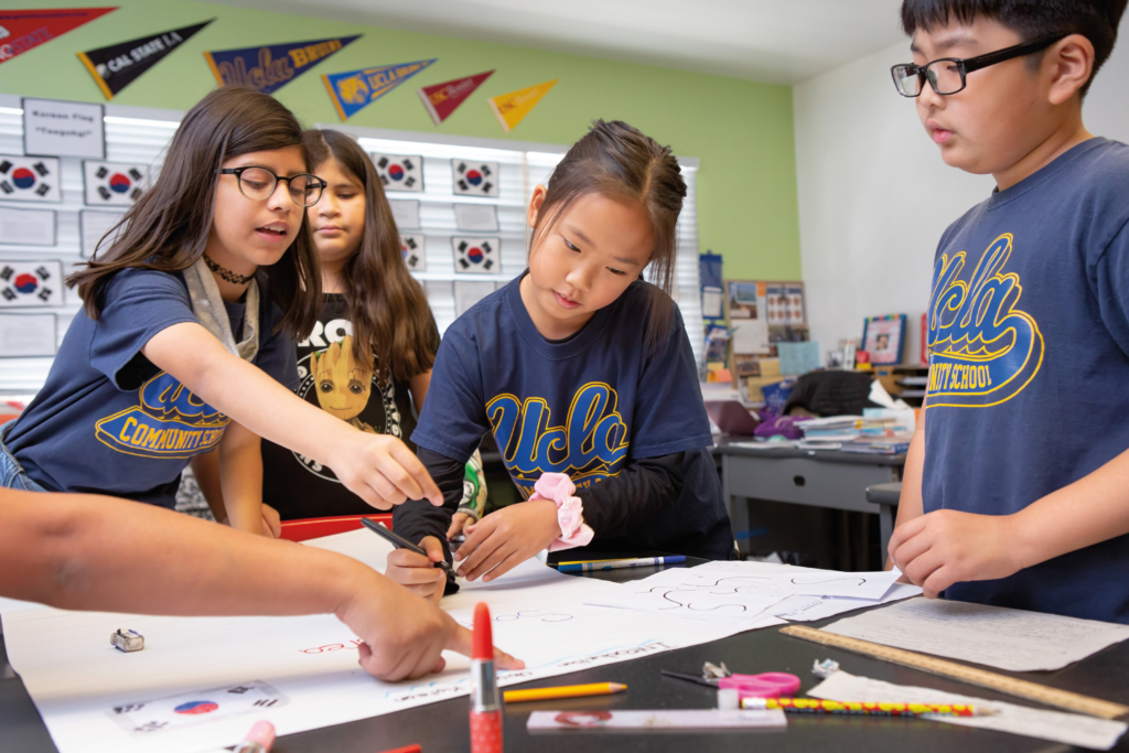 Kids at the UCLA Lab School