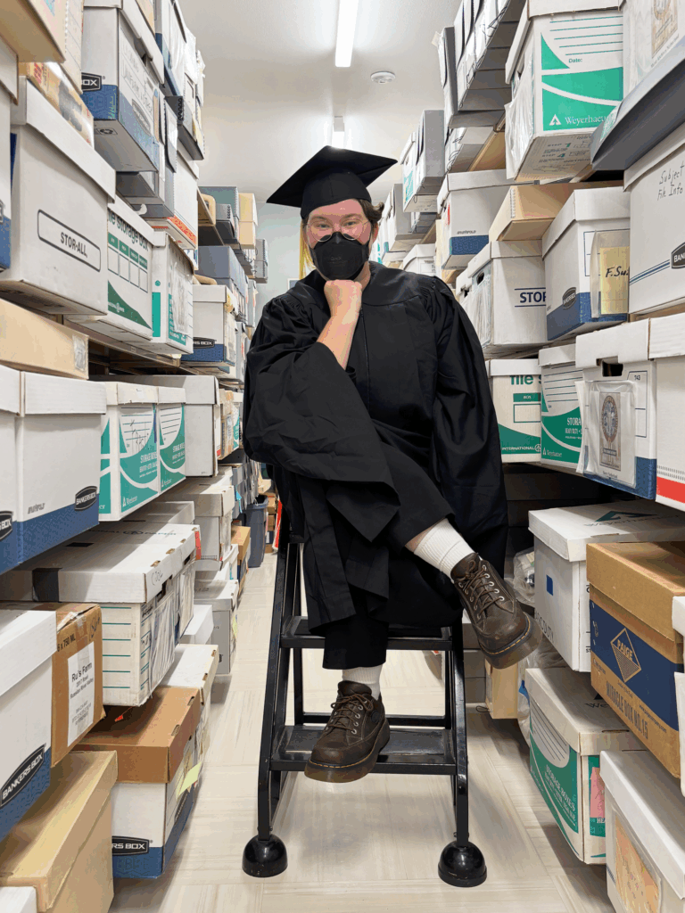 Sam Stroud in cap and gown